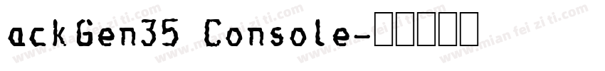 ackGen35 Console字体转换
